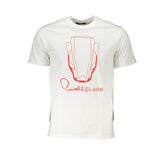 Cavalli Class White Cotton T-Shirt -   -  Cavalli Class.